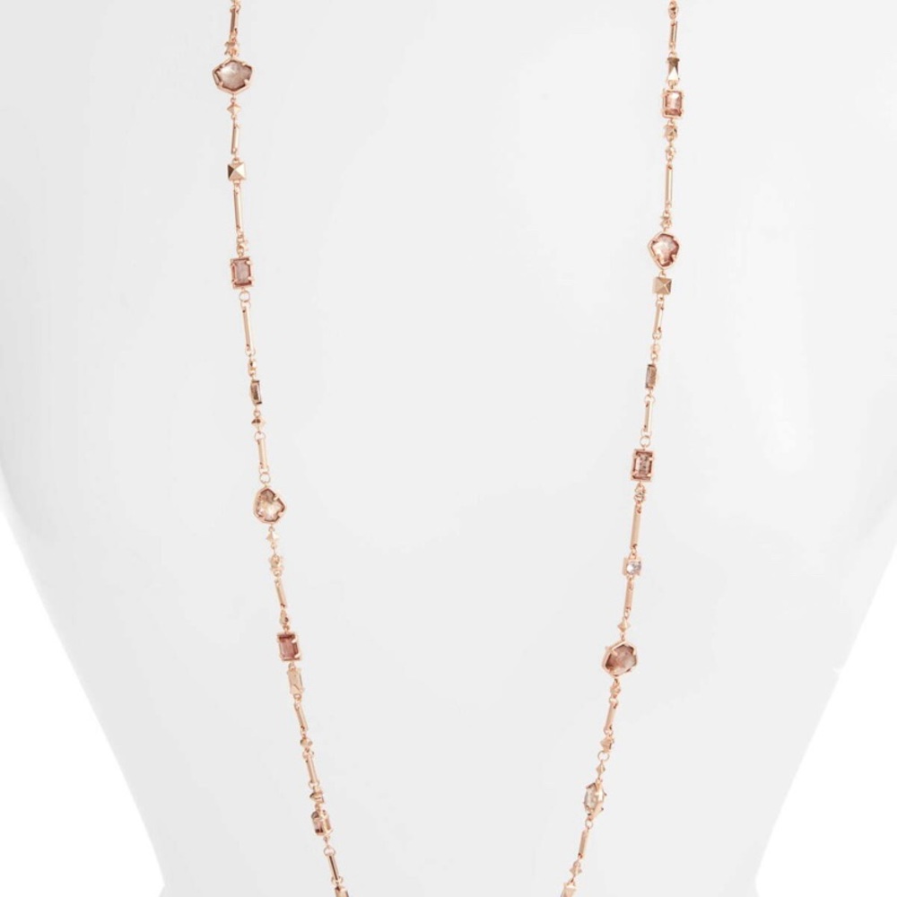 Kendra Scott Yazmin Rose Gold Long Necklace NWT